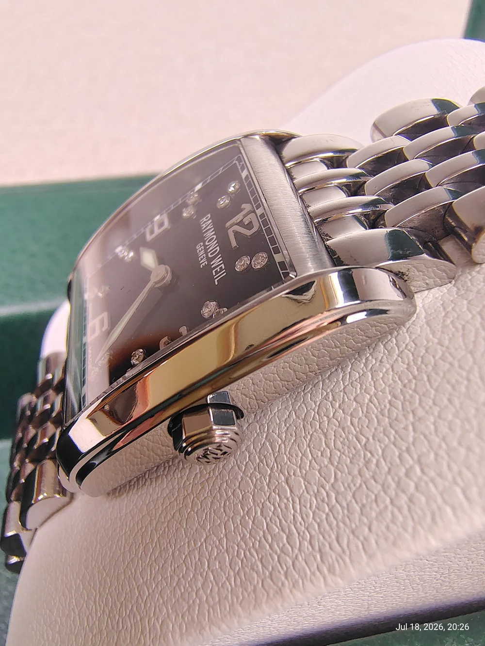 Women's Raymond Weil Don Giovanni 5976 Black Diamond Stainless S Quartz 23mm